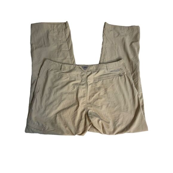 Columbia Women's Convertible Cargo Pants Size 16 Beige Casual Outdoor - Picture 1 of 10